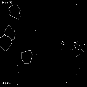 Online game Asteroids (Онлайн игра Астероиды)